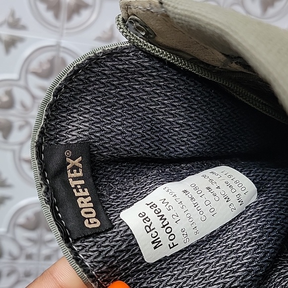 McRae Footwear Mens Gore-Tex Military Combat Boot Olive Green Size 12.5 WIDE - Picture 10 of 12